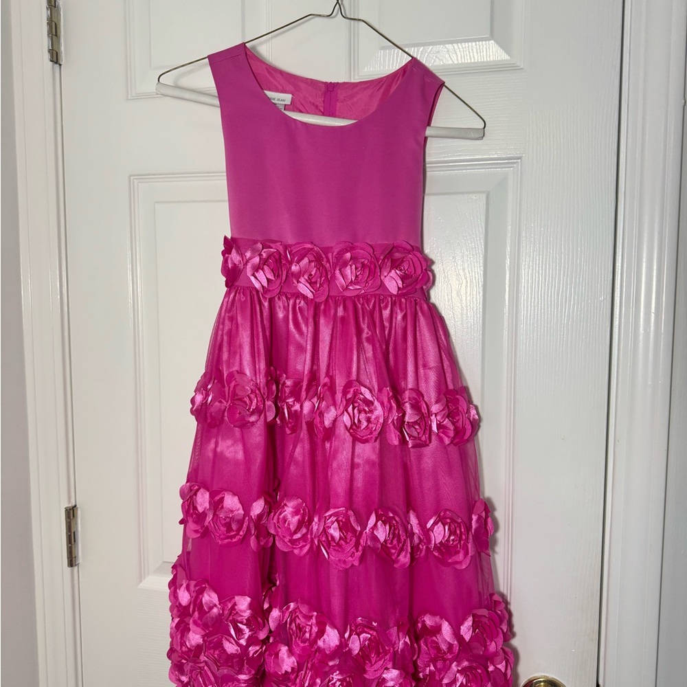 Pink Floral Kids Dress